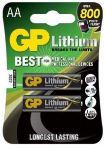 Baterie GP Batteries, Lithium AA (FR6) 1.5V lithium, blister 2 buc. „GP15LF-2UE2” „GPPCL15LF003” (include TV 0.04lei)