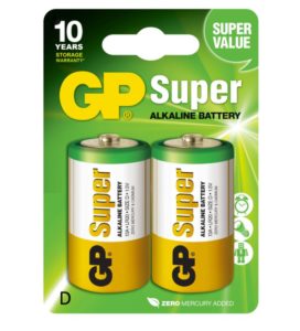 Baterie GP Batteries, Super Alcalina D (LR20) 1.5V alcalina, blister 2 buc. „GP13A-2UE2” „GPPCA13AS005” – 17154 (include TV 0.16lei)