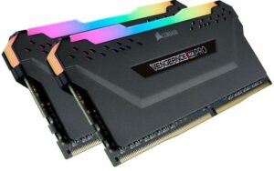 Memorie DDR Corsair DDR4 32 GB, frecventa 3600 MHz, 16 GB x 2 module, radiator, iluminare RGB, „CMW32GX4M2D3600C18”