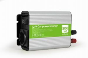 INVERTER GEMBIRD cu sinusoida simulata, Inverter auto, 500W, Schuko x 1, USB 5V / 2.1A, baterie 10-16V, „EG-PWC500-01”, (include TV 3.5lei)