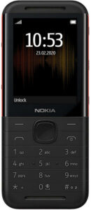 Telefon cu butoane, NOKIA, „5310” ecran 2.4 inch, dual sim, rez. camera 0.3 Mpix, memorie interna 16 MB, 2G, OEM, acumulator 1200 mAh, negru/ rosu, „16PISX01A21” (include TV 0.5lei)
