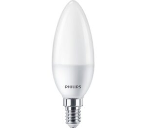 SET 2 becuri LED Philips, soclu E14, putere 7W, forma lumanare, lumina alb calda, alimentare 220 – 240 V, „000008719514310179” (include TV 1.2lei)