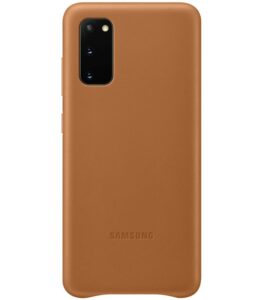 HUSA Smartphone Samsung, pt Galaxy S20, tip back cover (protectie spate), piele, ultrasubtire, maro, EF-VG980LAEGEU