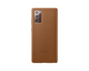HUSA Smartphone Samsung, pt Galaxy Note 20, tip back cover (protectie spate), piele, ultrasubtire, maro, EF-VN980LAEGEU