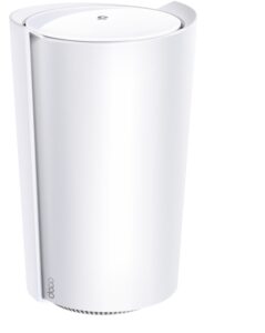 MESH TP-LINK, wireless, router AX6600, pt interior, 6600 Mbps, port 1 x 2.5 Gbps LAN/ WAN, 1 x Gigabit LAN/WAN, 2.4 GHz | 5 GHz, antena interna x 6, standard 802.11ax, „Deco X90(1-pack)” (include TV 1.75lei)