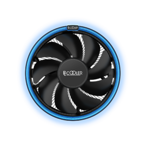 COOLER PCCOOLER, skt. universal, racire cu aer, vent. 120 mm x 1, 1800 rpm, blue LED „E126M B” (include TV 0.8 lei)