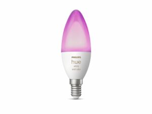BEC smart LED Philips, soclu E14, putere 5.3W, forma lumanare, lumina multicolora, alimentare 220 – 240 V, „000008719514356610” (include TV 0.60 lei)