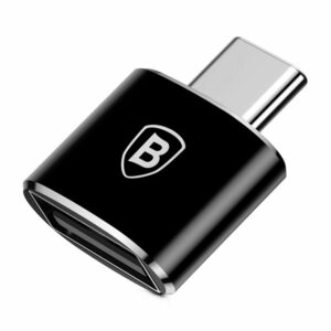 ADAPTOR Baseus Mini OTG, USB Type-C(T) to USB 2.0(M), corp metalic, negru CATOTG-01