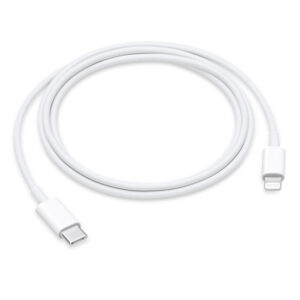 CABLU alimentare si date smartphone Apple, Lightning (T) la USB Type-C (T), cauciuc, lungime 1 m, alb, „mm0a3zm/a” (include TV 0.06 lei)