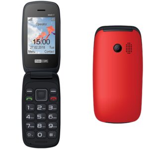 Telefon cu butoane, Maxcom, MM817 ecran 2.4 inch, dual sim, rez. camera 0.3 Mpix, 2G, OEM, acumulator 800 mAh, rosu, MM817 Red (include TV 0.5lei)