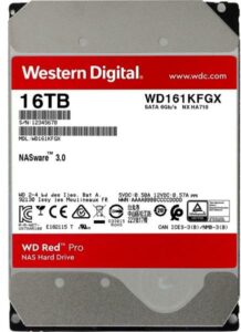 HDD WD 16TB, Red Pro, 7.200 rpm, buffer 512 MB, pt NAS, „WD161KFGX”
