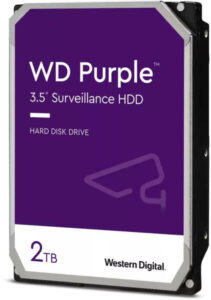 HDD WD 2TB, Purple, 5.400 rpm, buffer 256 MB, pt supraveghere, „WD22PURZ”