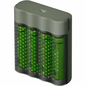 Incarcator GP Batteries, Recyko compatibil NiMH (AA/AAA), include 4 x 2700 mAh AA (R6), incarcare USB, 4 LED-uri indicare incarcare, „GPM451/270AAHCE-2EB4” „GPACSM451002” (include TV 0.8lei)