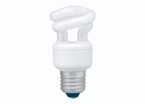 BEC fluorescent Panasonic, soclu E27, putere 8W, forma spirala, lumina alb rece, alimentare 220 – 240 V, „EFD8E65HD3E” (include TV 0.60 lei)