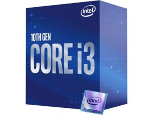 CPU INTEL i3-10100, skt LGA 1200, Core i3, frecventa 3.6 GHz, turbo 4.3 GHz, 4 nuclee, putere 65 W, „BX8070110100”