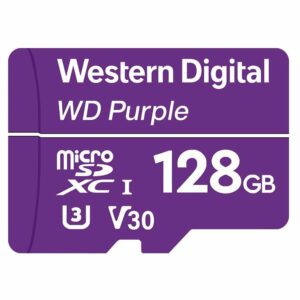 WD Purple 128GB Surveillance microSD XC Class - 10 UHS 1, WDD128G1P0C (include TV 0.03 lei)