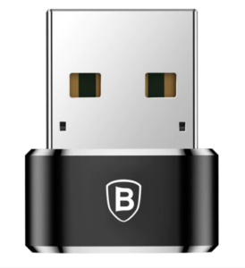 ADAPTOR Baseus Mini, USB 2.0(T) to USB Type-C(M), negru „CAAOTG-01”