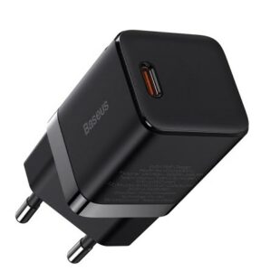 INCARCATOR retea Baseus GaN3, Quick Charge 30W, 1 x USB Type-C 5V/3A, negru „CCGN010101”
