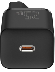 INCARCATOR retea Baseus Super Si, Quick Charge 25W, 1 x USB Type-C 5V/3A, negru CCSP020101