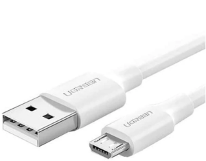 CABLU alimentare si date Ugreen, „US289”, Fast Charging Data Cable pt. smartphone, USB la Micro-USB, nickel plating, PVC, 1m, alb „60141” (include TV 0.06 lei) -6957303861415