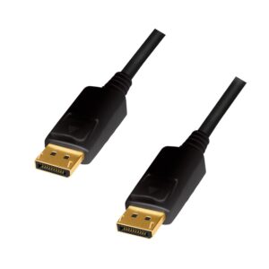 CABLU video LOGILINK, DisplayPort (T) la DisplayPort (T) 1.2, 1m, conectori auriti, rezolutie maxima 4K (3840 x 2160) la 60 Hz, plastic, triplu ecranaj, negru, „CD0100” (include TV 0.06 lei)