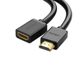 CABLU video Ugreen, „HD107” adaptor HDMI (T) la HDMI (M), rezolutie maxima 4K UHD (3840 x 2160) la 60 Hz, conectori auriti, 2m, negru „10142” (include TV 0.15 lei) – 6957303811427