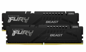 Memorie DDR Kingston FURY Beast DDR5 64 GB, frecventa 5600 Mhz, 32 GB x 2 module, radiator, „KF556C40BBK2-64”