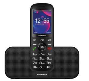 Telefon cu butoane, Maxcom, „MM740” ecran 2.4 inch, dual sim, 2G, OEM, acumulator 1000 mAh, negru, „MM740 Black” (include TV 0.5lei)