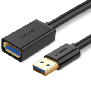 CABLU USB Ugreen prelungitor, „US129” USB 3.0 (T) la USB 3.0 (M), 1m, negru, „10368” (include TV 0.18lei) – 6957303813681