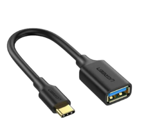 CABLU ADAPTOR Ugreen OTG, „US154”, USB Type-C(T) to USB 3.0(M), 5Gbps, lungime 15cm, PVC, negru „30701” (include TV 0.06 lei) – 6957303837014