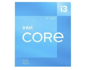 CPU INTEL i3-12100, skt LGA 1700, Core i3, frecventa 3.3 GHz, turbo 4.3 GHz, 4 nuclee, putere 60 W, „BX8071512100”