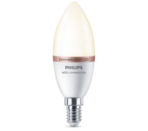 BEC smart LED Philips, soclu E14, putere 4.9 W, forma lumanare, lumina alb rece, alimentare 220 – 240 V, „000008719514372368” (include TV 0.60 lei)