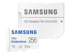 SAMSUNG PRO Endurance microSD Class10 256GB incl adapter R100/W30 up to 140160 hours, MB-MJ256KA/EU (include TV 0.03 lei)
