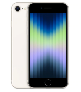 SMARTphone Apple, „iPhone 13 SE” ecran 4.7 inch, dual sim, rez. camera 12 Mpix, memorie interna 64 GB, 5G, iOS, alb, „MMXG3__/A” (include TV 0.5lei)