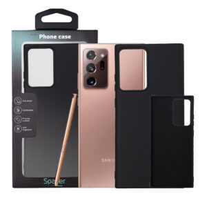 HUSA SMARTPHONE Spacer pentru Samsung Galaxy Note 20 Ultra, grosime 2mm, material flexibil silicon + interior cu microfibra, negru SPPC-SM-GX-N20U-SLK