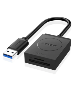 CARD READER extern Ugreen, „CR127” interfata USB 3.0, citeste/scrie: SD, microSD viteza pana la 5Gbps, ABS, negru „20250” (include TV 0.03 lei) – 6957303822508