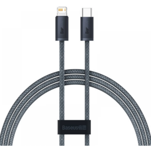 CABLU alimentare si date Baseus Dynamic Series, Fast Charging Data Cable pt. smartphone, USB Type-C la Lightning Iphone 20W, 1m, braided, gri CALD000016