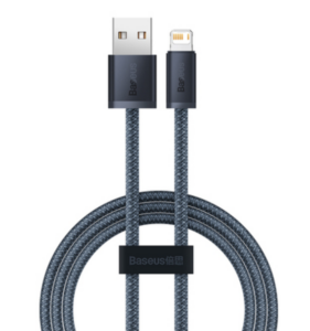 CABLU alimentare si date Baseus Dynamic Series, Fast Charging Data Cable pt. smartphone, USB la Lightning Iphone 2.4A, 1m, braided, gri CALD000416