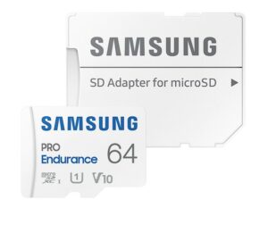 Card memorie Samsung MB-MJ64KA/EU, PRO Endurance + Adapter microSDXC 64GB, MB-MJ64KA/EU (include TV 0.03 lei)