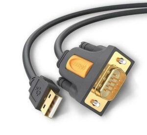 CABLU USB Ugreen adaptor, „CR104” USB 2.0 (T) la Serial DB9M (9-pin)(RS232)(T), 1m, negru, „20210” (include TV 0.18lei) – 6957303801893