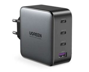 INCARCATOR retea Ugreen, „CD226” Quick Charge 4, 100W GaN, 3 x USB Type-C 5V/3A, 1 x USB, negru „40747”