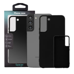 HUSA SMARTPHONE Spacer pentru Samsung Galaxy S22 Plus, grosime 2mm, material flexibil silicon + interior cu microfibra, negru SPPC-SM-GX-S22P-SLK