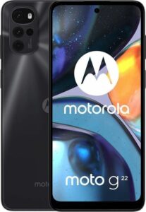SMARTphone Motorola Moto g22 NFC Dual SIM 64/4GB 5000 mAh Cosmic Black, „PATW0005PL” (include TV 0.5lei)