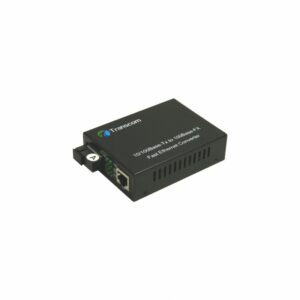 Mediaconvertor 10/100M 1310/1550nm WDM, Type A Singlemode 40km, conector SC – TRANSCOM, „TS-100-BD-40A”
