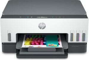 Multifunctional Inkjet Color HP Smart Tank 670 All-in-One, A4, Functii: Impr.|Scan.|Cop., Viteza de Printare Monocrom: 12 ppm, Viteza de printare color: 7 ppm, Conectivitate:USB|WiFi|BTH, Duplex:Da, ADF:Nu(incl.TV 10RON) „6UU48A”