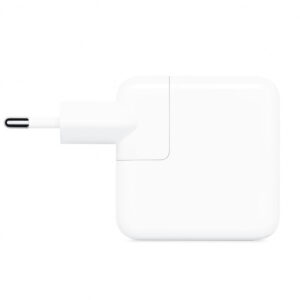 Incarcator retea 220V Apple, 2 x USB Type C, 30W, fast charge, alb, „my1w2zm/a” (include TV 0.18lei)