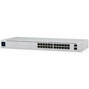 Ubiquiti USW-24-POE Gigabit Layer 2 switch with twenty-four Gigabit Ethernet ports including sixteen auto-sensing 802.3at PoE+ ports, and two SFP ports „USW-24-POE-EU” (include TV 1.75lei)