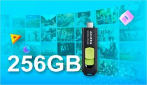 USB 256GB ADATA ACHO-UC300-256G-RBK, „ACHO-UC300-256G-BK” (include TV 0.03 lei)