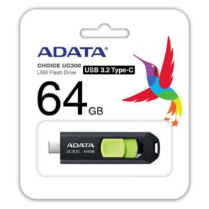 USB 64GB ADATA ACHO-UC300-64G-RBK, „ACHO-UC300-64G-RBK” (include TV 0.03 lei)