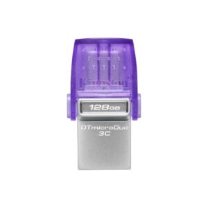128GB DataTraveler microDuo 3C 200MB/s dual USB-A + USB-C, „DTDUO3CG3/128GB” (include TV 0.03 lei)